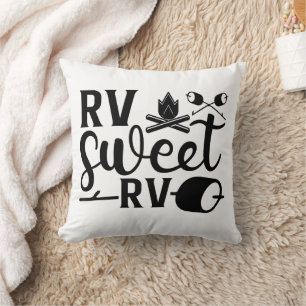 Coussin COULEUR PERSONNALISÉE RV Sweet RV Camping