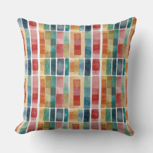 Coussin Couleur rouge géométrique Abstraite