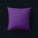 Coussin Couleur simple violet royale<br><div class="desc">Royal Purple Simple Couleur Solide Couleur Jeu Oreiller</div>