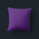 Coussin Couleur simple violet royale<br><div class="desc">Royal Purple Simple Couleur Solide Couleur Jeu Oreiller</div>