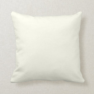 Coussin Couleur solide blanc-blanc ivoire