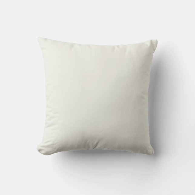 Coussin Couleur solide blanche crème (Recto)