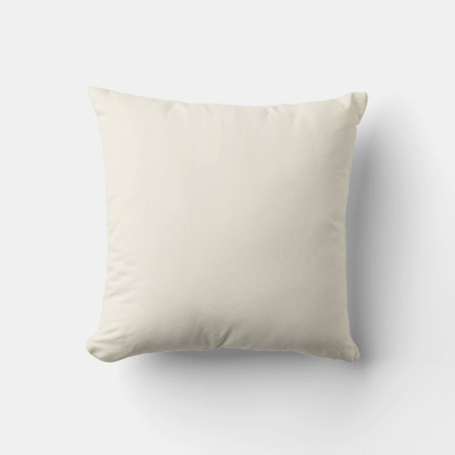 Coussin Couleur solide blanche et crémeuse (Recto)