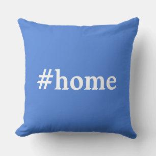 Coussin Couleur Solide Bleu Français #Accueil