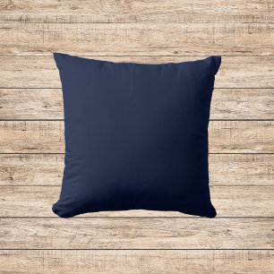 Coussin Couleur solide bleu marine de minuit