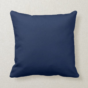 Coussin Couleur solide bleu marine nuit