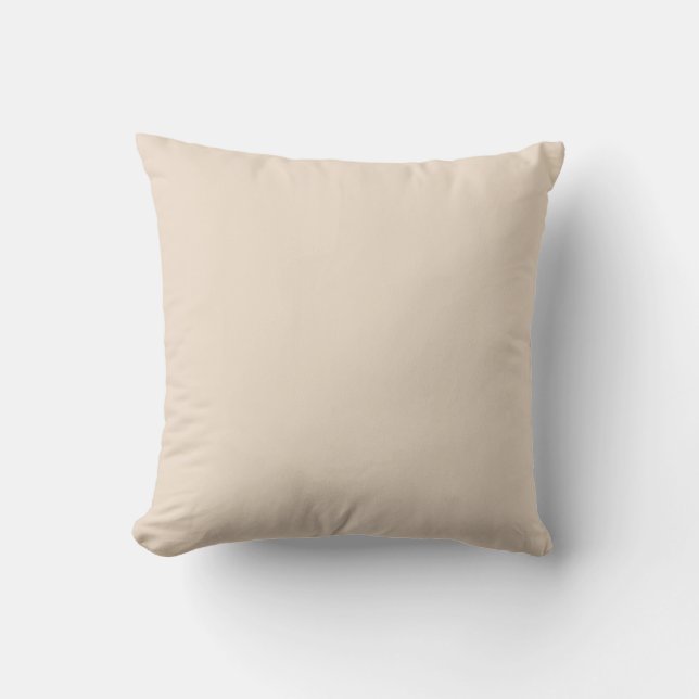 Coussin Couleur solide de l'amande (Recto)