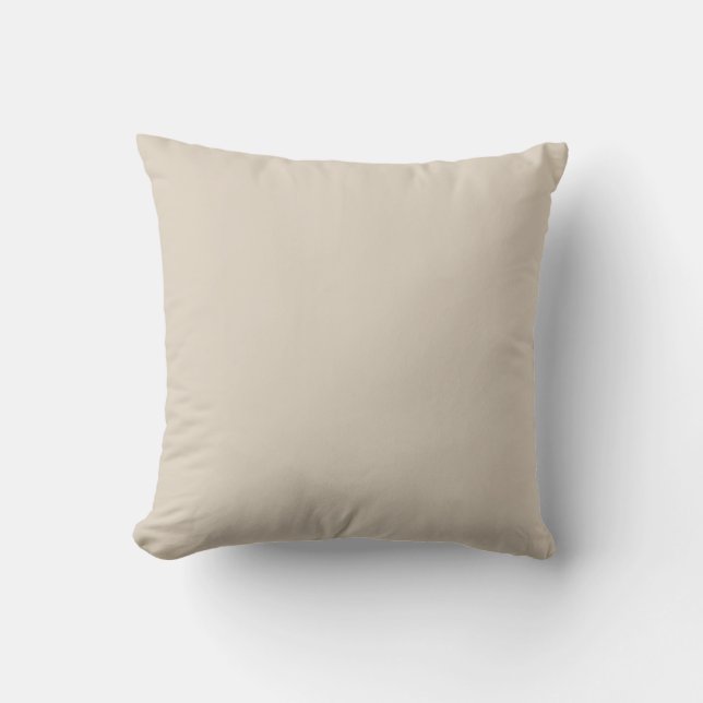 Coussin Couleur solide en lin naturel (Recto)