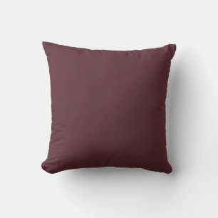Coussin Couleur solide Maroon profonde