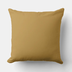 Coussin Couleur solide minimaliste en or moutarde moderne