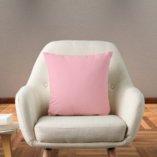 Coussin Couleur solide rose cerise en fleurs