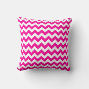 Coussin couleur solide rose chaud