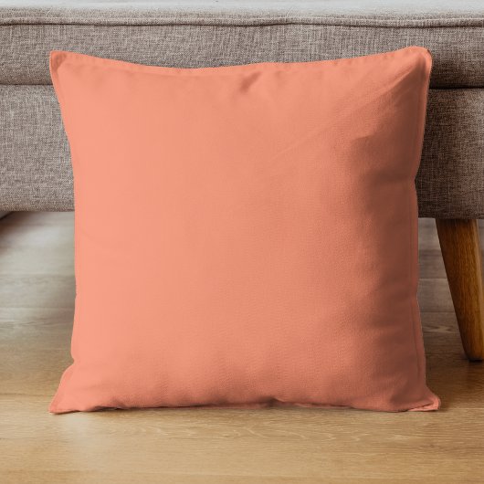 Coussin Couleur solide rose saumon | Couleur tendance