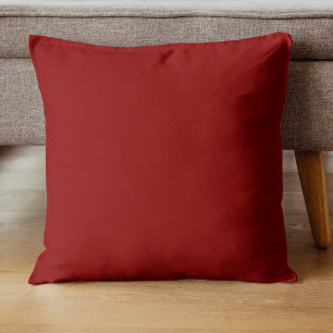 Coussin Couleur solide Velours rouge   Classique   Élégant