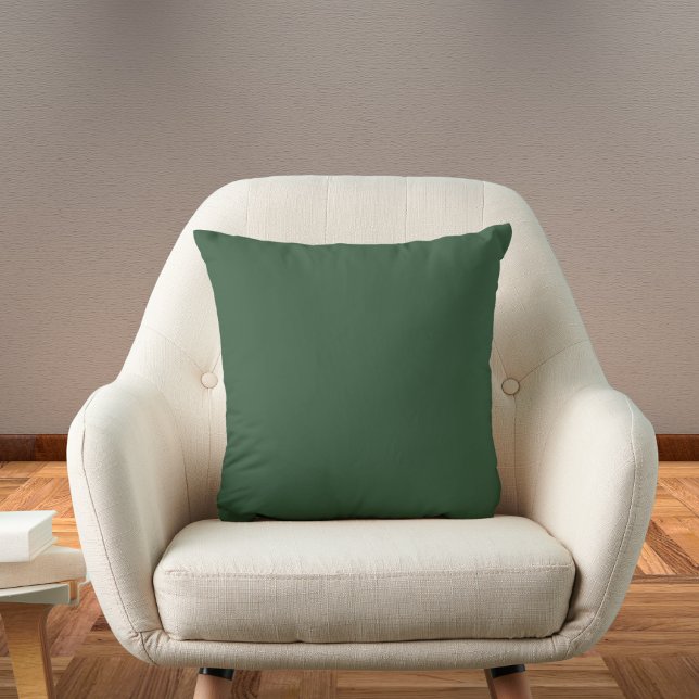 Coussin Couleur solide vert émeraude foncé (Créateur téléchargé)