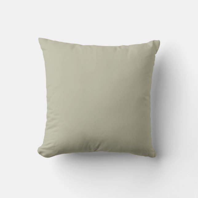 Coussin Couleur solide verte Sage (Recto)