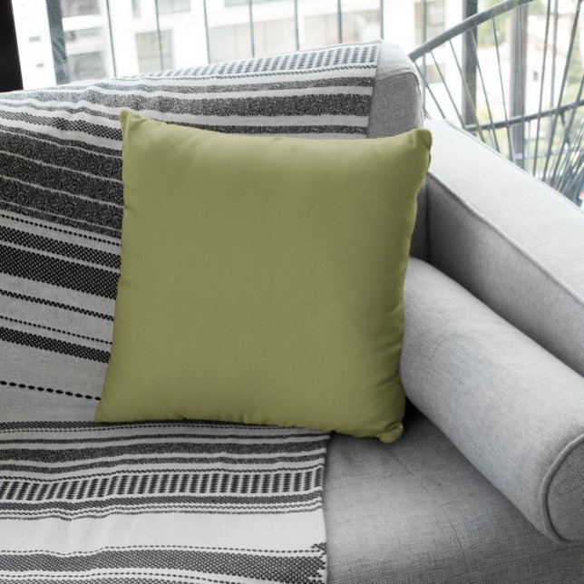 Coussin Couleur tendance - Vert olive (Créateur téléchargé)