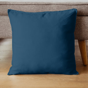 Coussin Couleur uni bleu prussien   Classique   Élégant