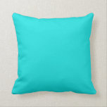 Coussin Couleur uni bleu turquoise<br><div class="desc">Modèle Personnalisé Pour Oreiller Jeu 20" x 20" - Coussins Customisés. Personnalisez avec votre propre nom, motif, design, devis, monogramme ou photo. Utilisez nos modèles cool, oeuvres d'art, photos, graphiques et illustrations, puis ajoutez des noms, du texte, des guillemets et des monogrammes pour créer votre propre oreiller. Cliquez sur le...</div>