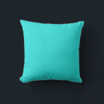Coussin Couleur uni bleu turquoise<br><div class="desc">Modèle Personnalisé Pour Accentuation Décorative Jeu d'Oreiller - Coussins Customisés. Personnalisez avec votre propre nom, motif, design, devis, monogramme ou photo. Utilisez nos modèles cool, oeuvres d'art, photos, graphiques et illustrations, puis ajoutez des noms, du texte, des guillemets et des monogrammes pour créer votre propre oreiller de lancement. Cliquez sur...</div>