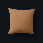 Coussin Couleur uni cuivre<br><div class="desc">La couleur du cuivre est un rouge-brun profond et chaud. Souvent présent dans la nature, surtout dans les roches et le sol. Hex# AE703F Copper a une relation forte et dynamique avec le luxe et la richesse. C'est un choix idéal pour ajouter une touche de sophistication à tout look ou...</div>