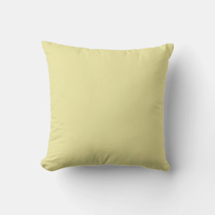 Coussin Couleur uni jaune pastel