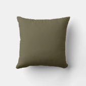 Coussin Couleur uni vert olive (Verso)