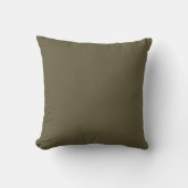 Coussin Couleur uni vert olive (Recto)