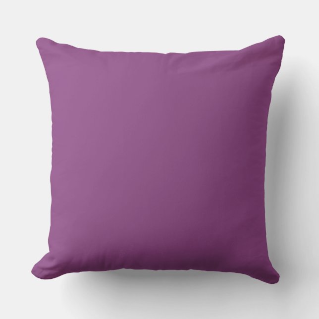 Coussin Couleur unie : Violet prune (Recto)