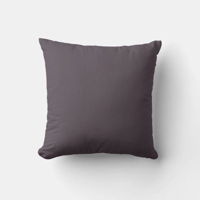 Coussin Couleur Violet Minuit Poussiéreux (Recto)