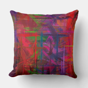 Coussin Couleurs Abstraites de peinture #19