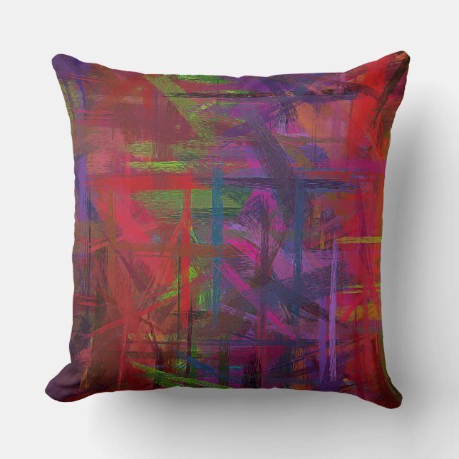 Coussin Couleurs Abstraites de peinture #19 (Recto)