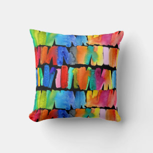 Coussin Couleurs abstraites modernes couleur anti-émeute c