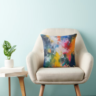 Coussin Couleurs arc-en-ciel Art Abstrait
