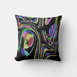 Coussin Couleurs arc-en-ciel bouillantes Design Labyrinthe