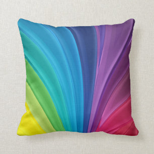 Coussin Couleurs arc-en-ciel Lancer l'oreiller