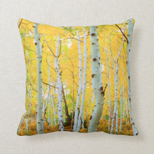 Coussin Couleurs automnales des arbres d'Aspen 1