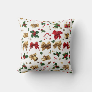 Coussin couleurs colorées et divers produits de Noël