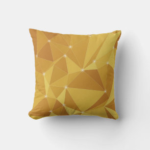 Coussin Couleurs cool de plusieurs formes en polygones d'o