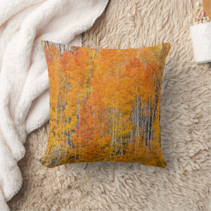 Coussin Couleurs d'automne sur les bosquets de trembles