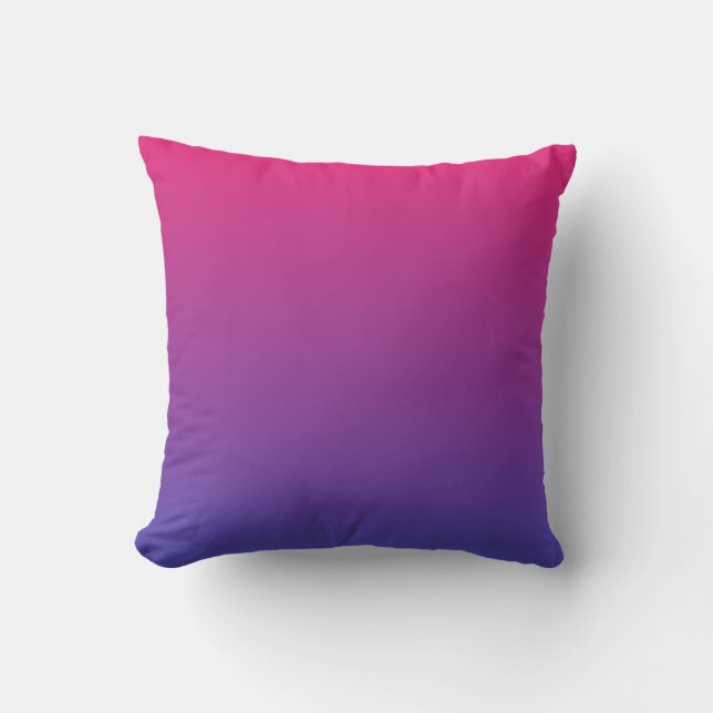 Coussin Couleurs de dégradé rose et violet (Recto)