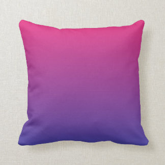Coussin Couleurs de dégradé rose et violet