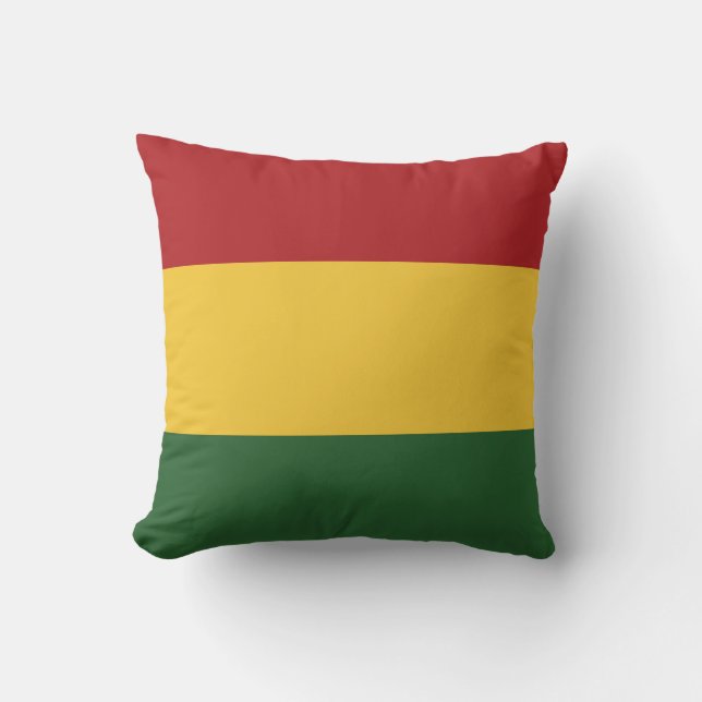 Coussin Couleurs de drapeau de Rasta (Recto)