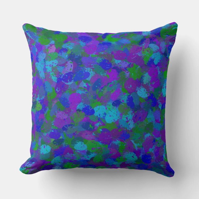 Coussin Couleurs de paon 4755 (Recto)
