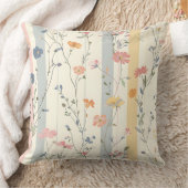 Coussin Couleurs Douces Fleurs Aquarelle Double Face (Couverture)