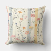 Coussin Couleurs Douces Fleurs Aquarelle Double Face (Recto)