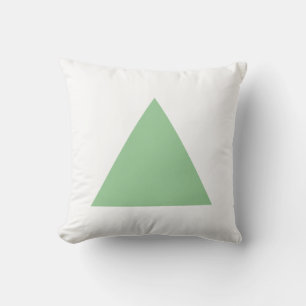 Coussin Couleurs du triangle - Vert et Blanc fanés