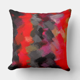 Coussin Couleurs dynamiques de peinture Abstraite #2
