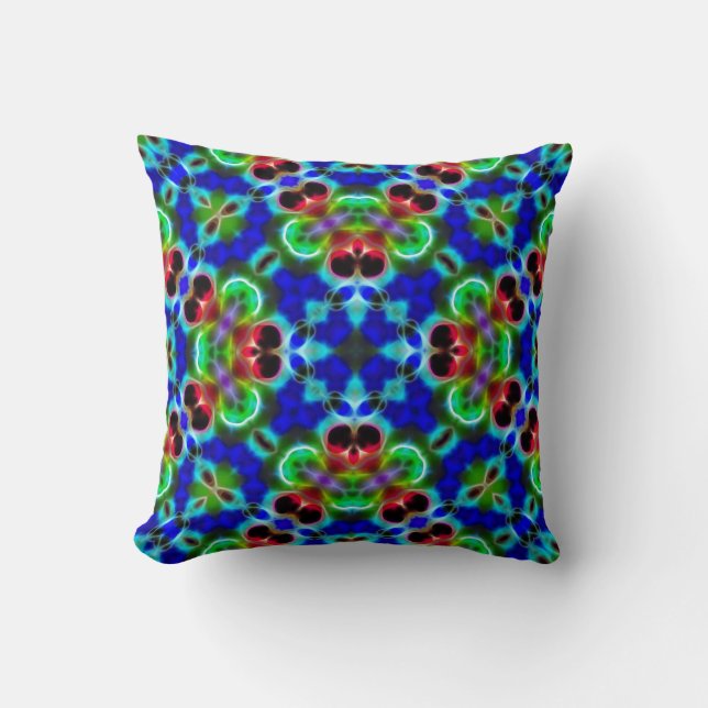 Coussin Couleurs éclatantes Kaleidoscope Mandala Jeu d'ore (Recto)