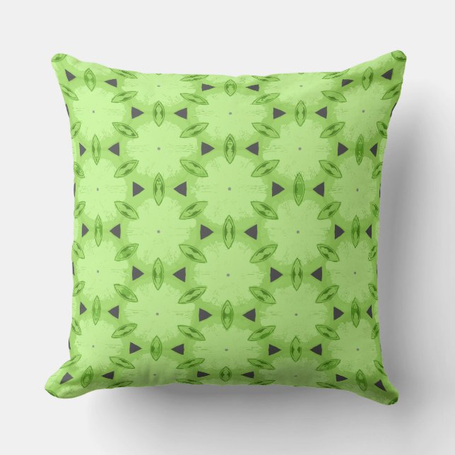 Coussin Couleurs et graines de concombre pointillées (Recto)